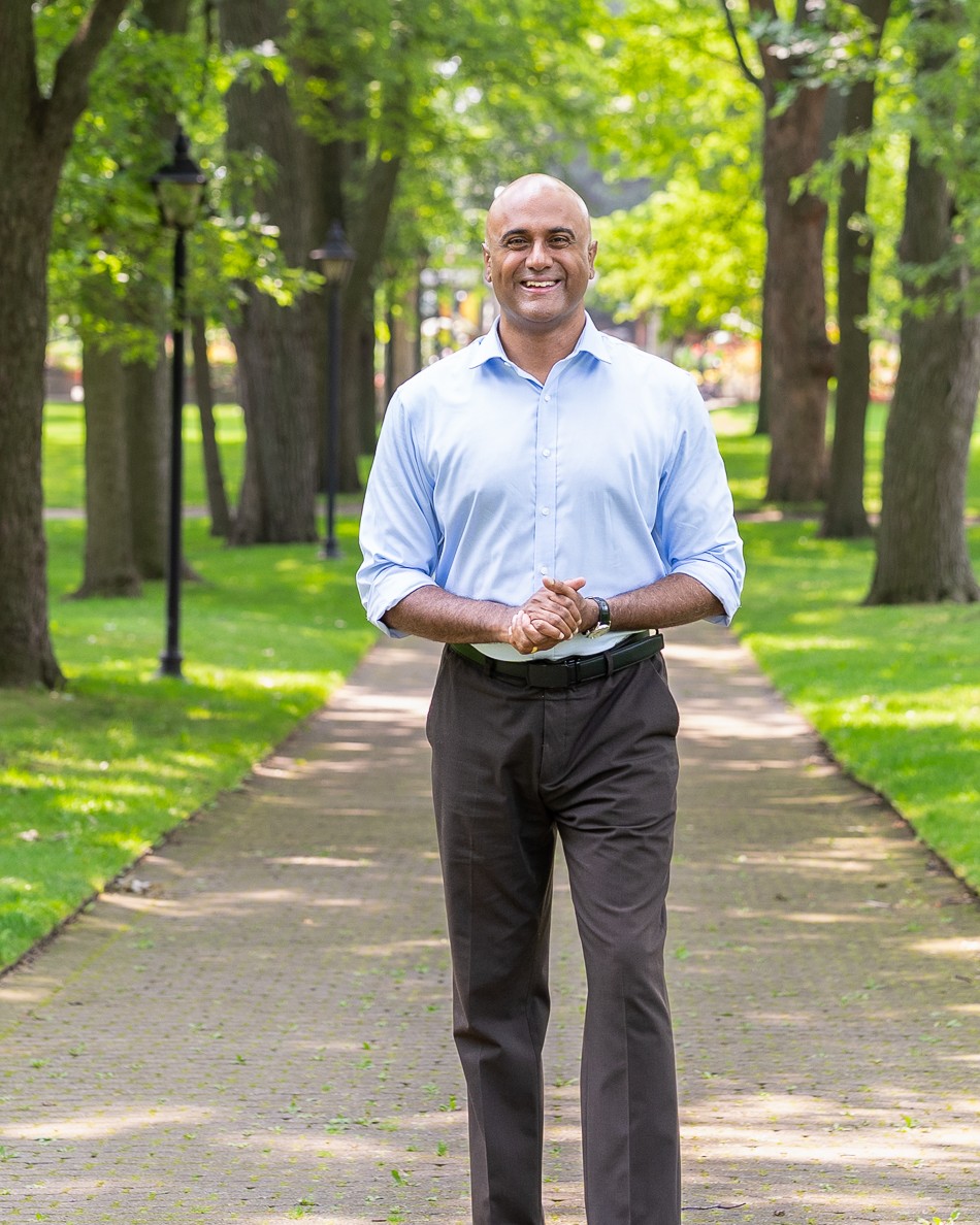 Parthi Kandavel standing in a Scarborough Southwest park
